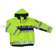 100%polyester high visibility reflective clothes